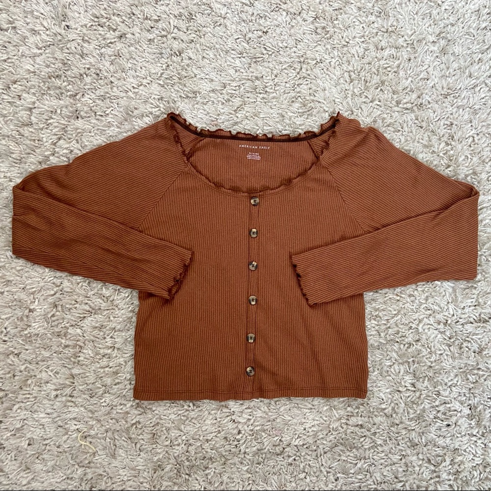 Ribbed Button Shirt
